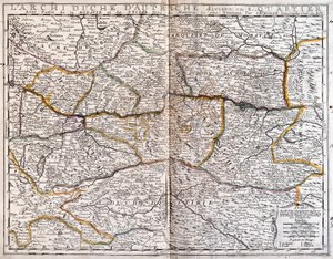 Mapa de Austria (Grabado) de Jean Baptiste Nolin