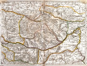 Mapa de la Valaquia Morava (República Checa)