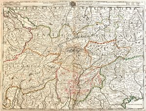 Mapa de la provincia de Tirol (Alemania)
