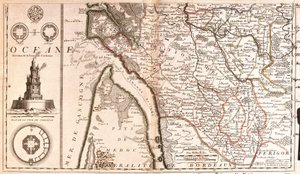 Mapa de Aquitania (Francia) de Jean Baptiste Nolin