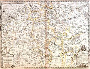 Mapa del área de Nancy (Francia)
