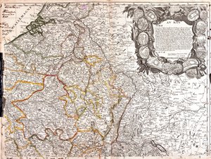 Mapa del Ducado de Luxemburgo, Champaña y Ducado de Lorena de Jean Baptiste Nolin