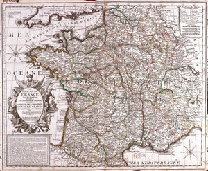 Mapa del Reino de Francia