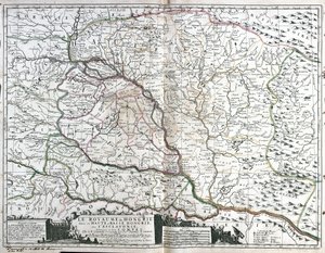 Mapa del Reino de Hungría de Jean Baptiste Nolin