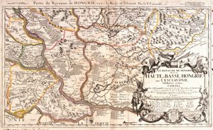 Mapa de la parte oriental del Reino de Hungría de Jean Baptiste Nolin