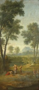 La vendedora de flores (Olor) 1749 de Jean Baptiste Oudry