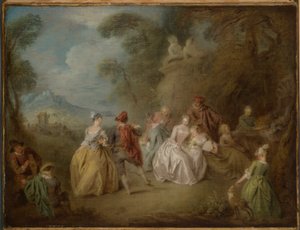 Escena cortesana en un parque de Jean Baptiste Pater