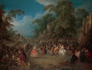 La feria en Bezons, ca. 1733 de Jean Baptiste Pater