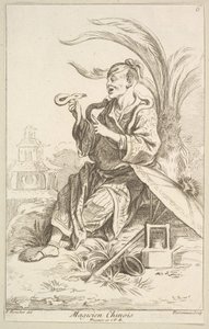 Mago chino, 1738-45 de Jean Baptiste Perronneau