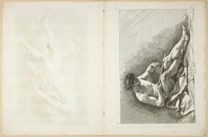 Figura (recto y verso), del Segundo libro de figuras de Academias grabadas en parte por los Profesores de la Academia Real