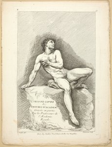 Figura (recto y verso), del Segundo libro de figuras de Academias grabadas en parte por los Profesores de la Academia Real de Jean Baptiste Perronneau