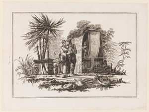 Una familia, de "Nouveau Cahier de Six Feuilles De Différents Sujets Chinois Historiés" de Jean Baptiste Pillement
