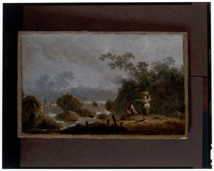 Un par de paisajes de Jean Baptiste Pillement