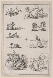 Ornamentos de Chinoiserie, ca. 1760-85 de Jean Baptiste Pillement