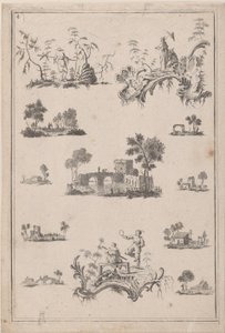 Ornamentos de Chinoiserie, ca. 1770 de Jean Baptiste Pillement