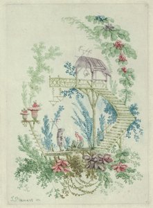 Chinoiserie de Nouvelle Suite de Cahiers de Dessins Chinois, 1790-99 de Jean Baptiste Pillement
