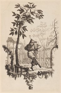 Figura bajo una rama de Jean Baptiste Pillement