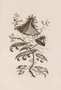 Rama de flores, de "Fleures Persannes" de Jean Baptiste Pillement