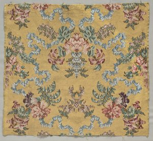 Longitud de seda brocada, 1723-1774