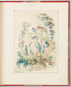 Diseño ornamental de "Nouvelle suite de cahiers arabesques chinois a l