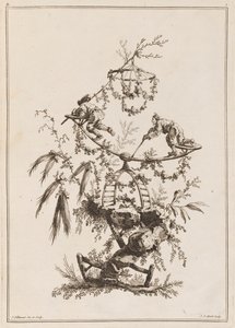 Placa 3, "Cahier de Blançoire Chinoises" de Jean Baptiste Pillement