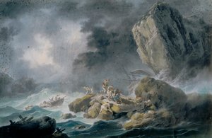Tormenta y naufragios de Jean Baptiste Pillement