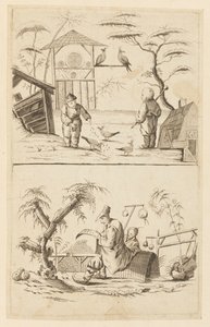Dos escenas chinas de Jean Baptiste Pillement