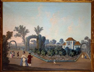 Vista de los jardines de Benfica en Lisboa en 1785 de Jean Baptiste Pillement