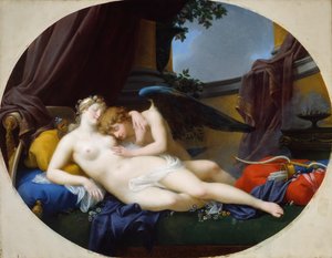 Cupido y Psique, 1828 de Jean Baptiste Regnault