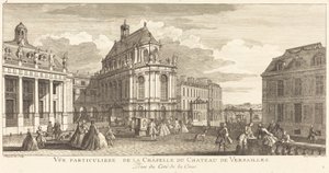 Vista particular de la Capilla del Castillo de Versalles de Jean Baptiste Rigaud