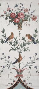 Diseño de papel tapiz arabesco (detalle) de Jean Baptiste Réveillon