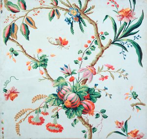 Diseño de papel tapiz floral
