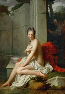 Suzanne au bain - Susana y los ancianos ... de Jean Baptiste Santerre