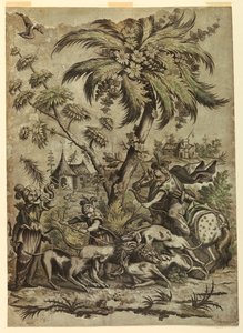 Caza de Leones de Jean Baptiste Scotin I