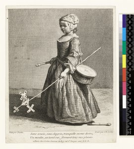 Le Jeune Soldat, grabado por Charles Nicolas Cochin I