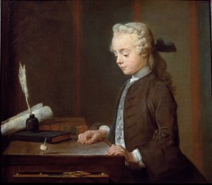 Niño con trompo de Jean Baptiste Simeon Chardin