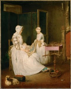 La madre diligente de Jean Baptiste Simeon Chardin