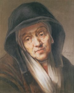 Copia de un retrato de Rembrandt de su madre, 1776