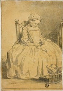 Chica comiendo cerezas de Jean Baptiste Simeon Chardin