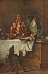Naturaleza muerta por Chardin, 1728, 1939
