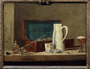 Pipas y jarrón para beber o fumar de Jean Baptiste Simeon Chardin