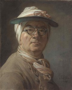 Autorretrato con visera, 1775