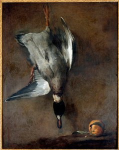 El pato muerto de Jean Baptiste Simeon Chardin
