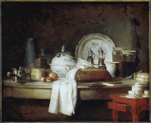 El comedor de oficiales o los restos de un almuerzo de Jean Baptiste Simeon Chardin