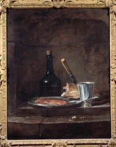 Los preparativos de un almuerzo también llamado la copa de plata de Jean Baptiste Simeon Chardin