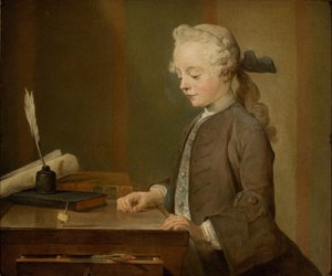 Retrato de Auguste Gabriel Godefroy de Jean Baptiste Simeon Chardin
