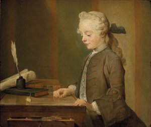 Retrato de Auguste Gabriel Godefroy de Jean Baptiste Simeon Chardin