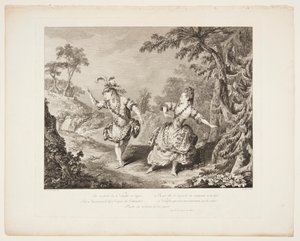 Escena de la ópera "Sylvie" de Jean Baptiste Tilliard