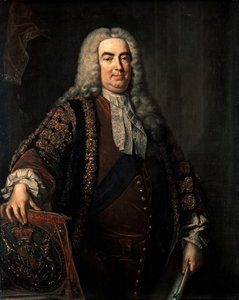 WALPOLE Robert: Primer Conde de Oxford (1676-1745), c.1740 (óleo sobre lienzo) de Jean Baptiste Vanloo