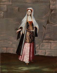 Mujer de la isla de Mykonos
